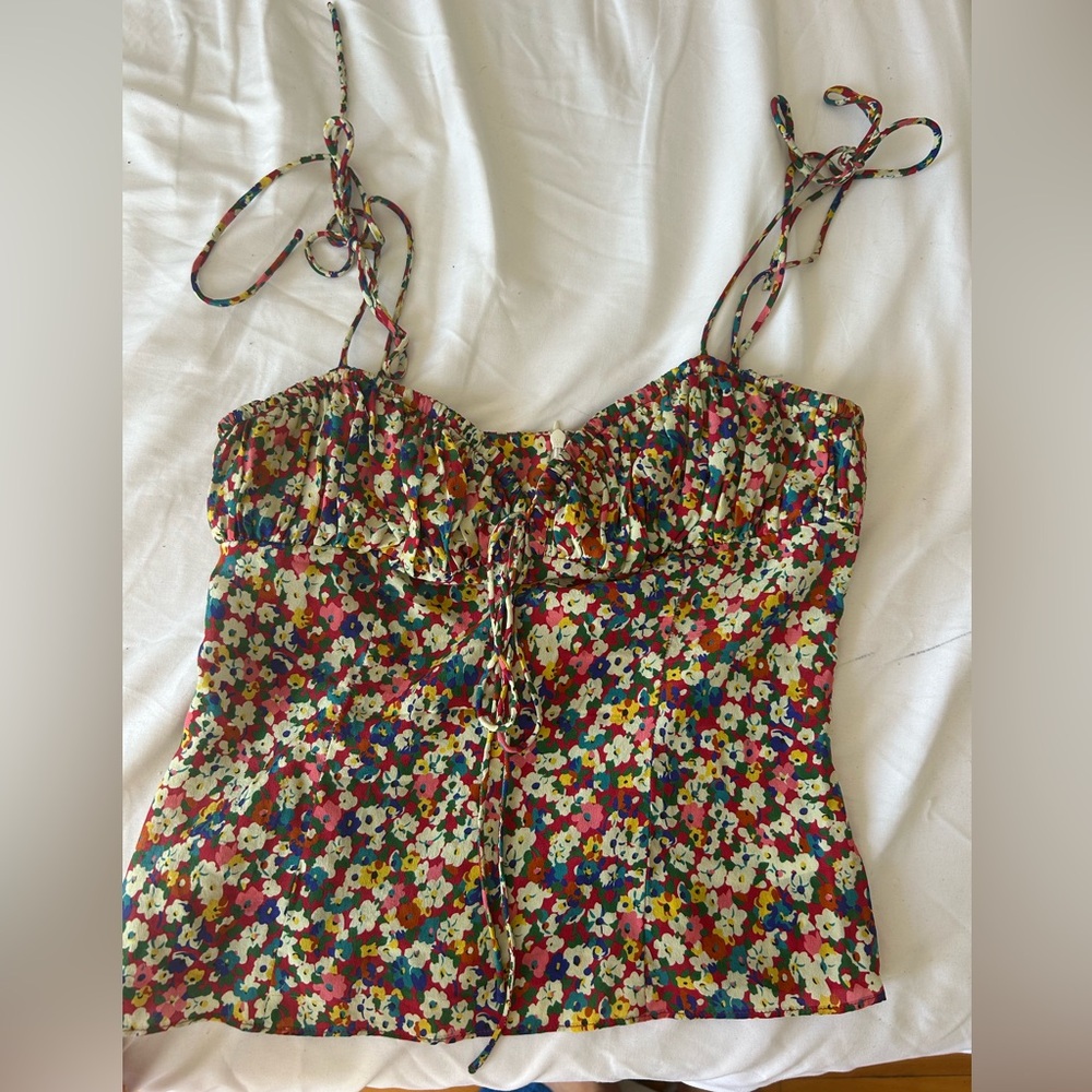 Realisation par silk Ana floral top size S